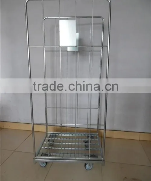 2016 New Products of High Quality Supermarket Foldable Heavy Duty Metal Mesh Roll Container photo-3