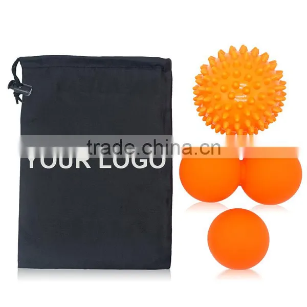 Massage Ball Set With 1 Lacrosse Ball 1 Peanut Ball 1 Spiky Ball photo-6