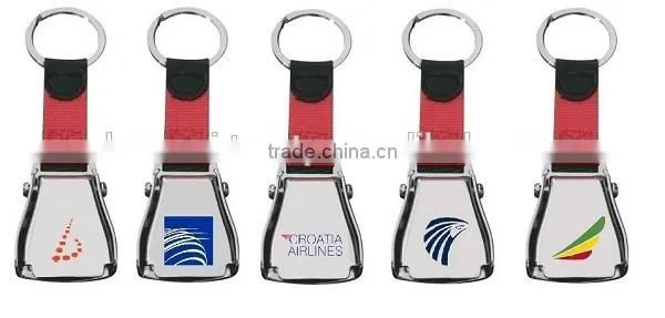 Custom Logo Mini Aircraft Buckle Seatbelt Keychain for Star Alliance Airlines Corporate Gift & Merchandise photo-4