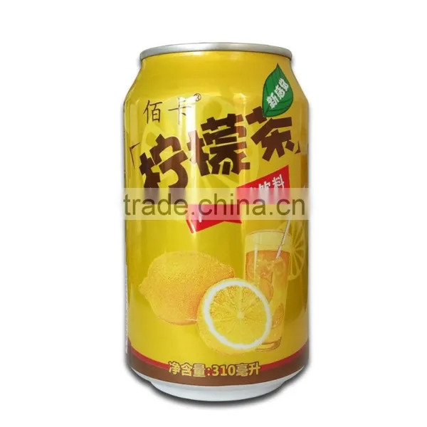 Private Label 310ml Canned Lemon Tea Drink With ISO, HACCP & HALAL in China