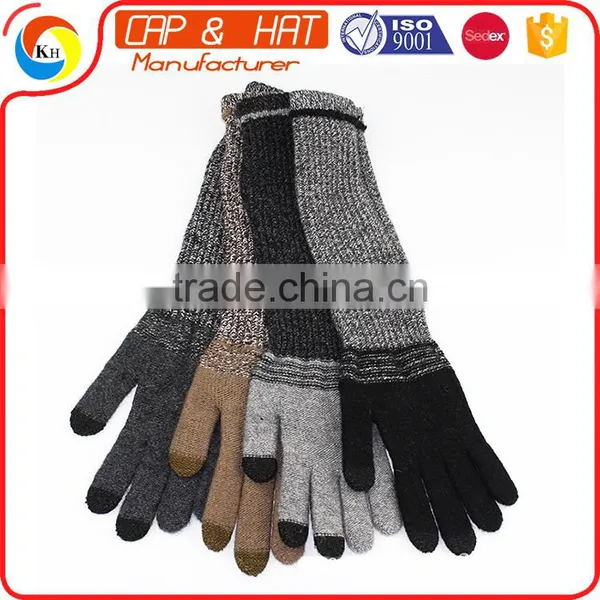 Fashion Multifunction Knitted Winter Screen Touch Gloves for Smartphones Two-piece Suit photo-4