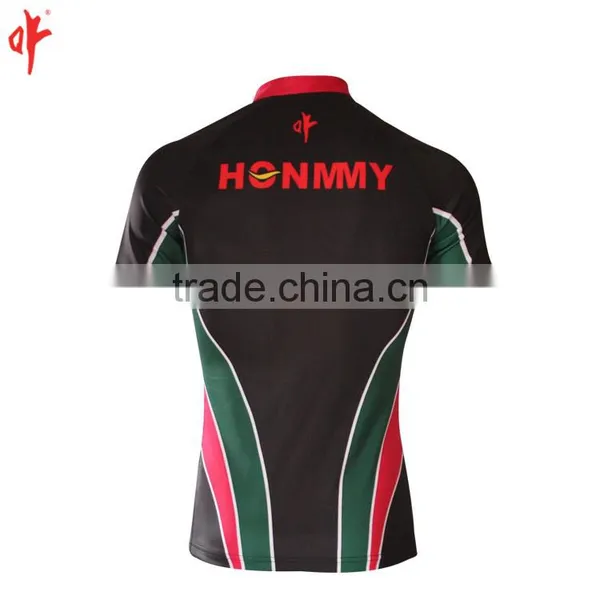 Sublimation Uniforms,Rugby t Shirt,Black Jersey Football and Short Pants photo-3
