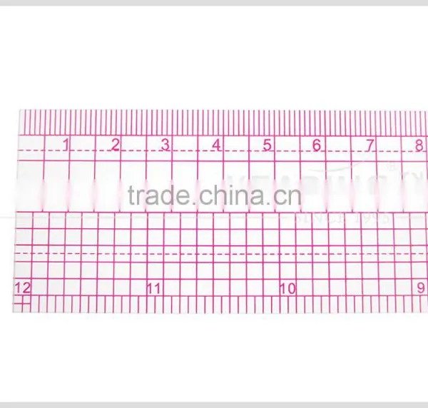 Kearing Brand Sandwich Printing 1.2mm Thick Flexible Plastic Garment Ruler for Fashion Designers to Making Sewing #B-66 photo-3