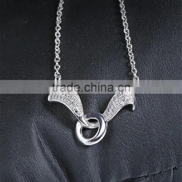 2017 New Design 925 Sterling Silver Wings of an Angel Pendant Necklace photo-2