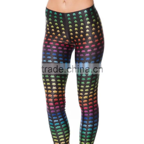 Sublimation Printed Leggings Compression Tights Bodybuilding Suit, Sportswear Yoga Running Pants photo-2
