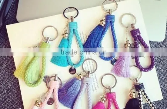 American Tassel Key Ring,Metal Promotional Gift Keychains For Bag/Car photo-2