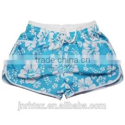 100 Cotton Custom Printed Women Beach Shorts photo-4