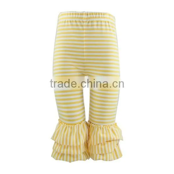 Newest Persnickety Girls Stripe Cotton Pants Kids Toddler Triple Ruffle Leggings photo-3