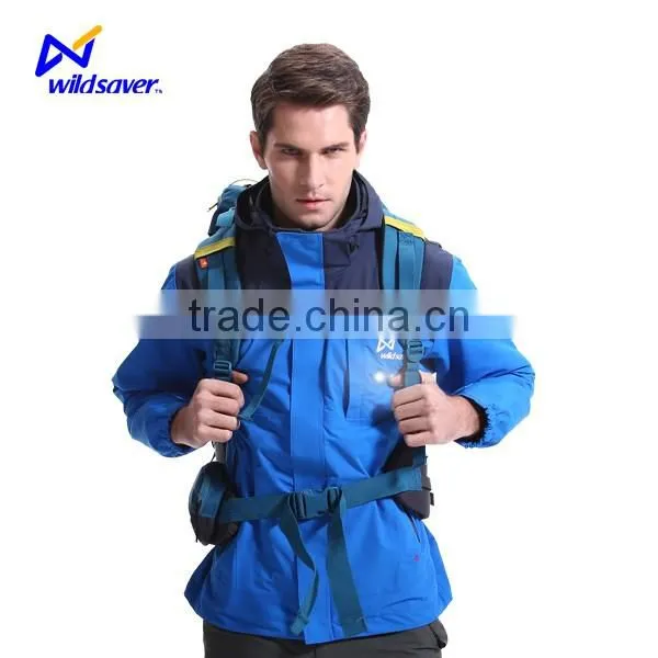 Plain Custom LED Windbreaker Mens Jacket Wildsaver photo-2