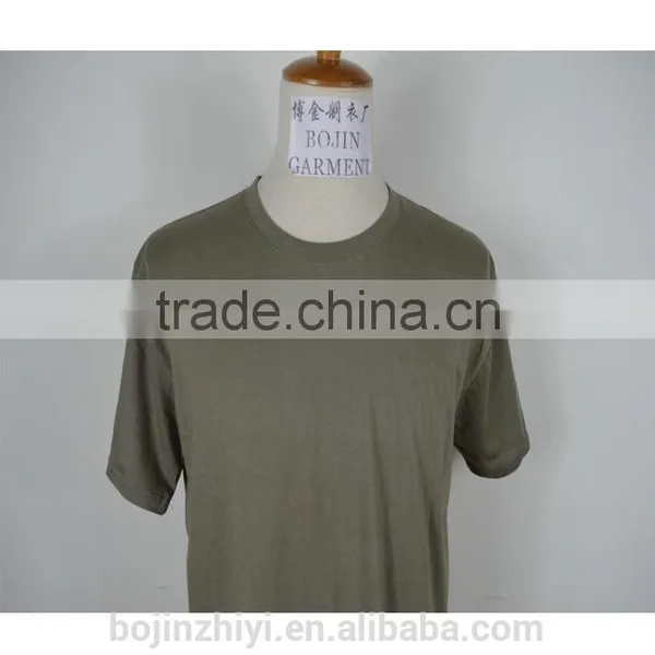 Custom Plain o Neck Tee Shirt Cotton Gray Color photo-3