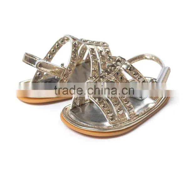 Rivet Artificial Leather Sandals for Baby Girl, Fashion Baby Sandals photo-4