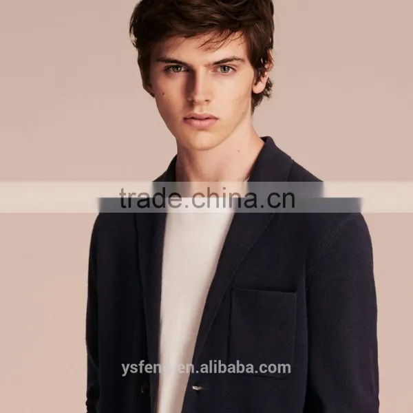 New Design Men's 100% Cashmere Cardigan Sweater photo-4