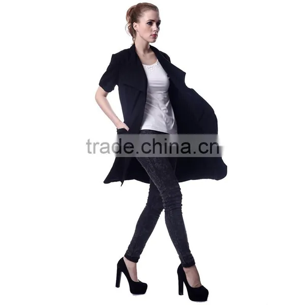 Black Spring Exclusive Ladies Knitted Custom Wool Cardigan Sweater