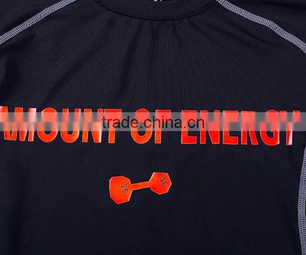 Men Running Fitness With Reflective Printing Logo China Sports Wear photo-6
