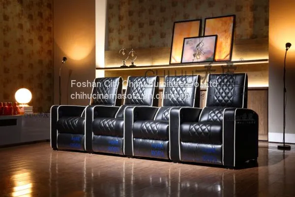 Theater Furniture High End Leather Vip Cinema Sofa,cinema Seats,cinema Chairs photo-2