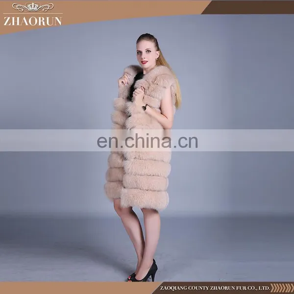 100% Fox Fur Vest Real Fox Fur Vest Women photo-4