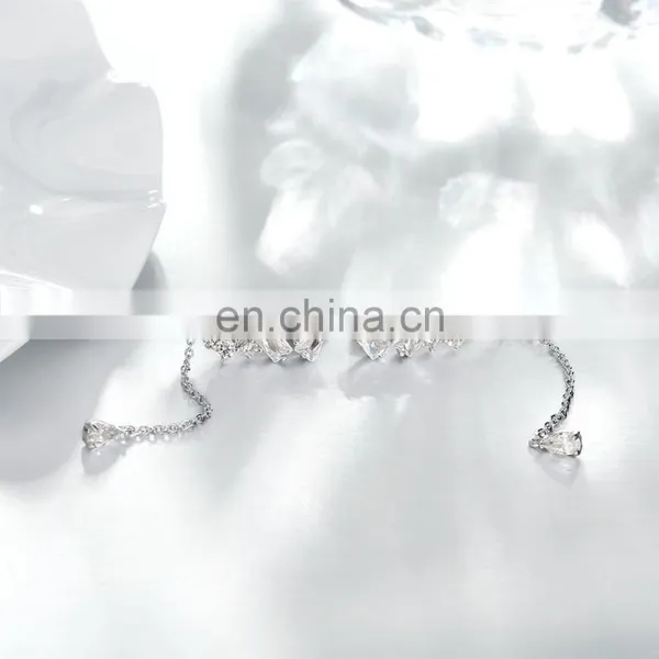 Silvering Crystal Pendant Newly Designs Earrings for Women With High Quality Picture photo-2
