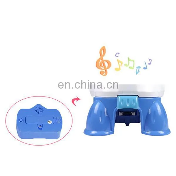 Novel Design Music Induction Plastic Baby Toilet Seat With Brush photo-3