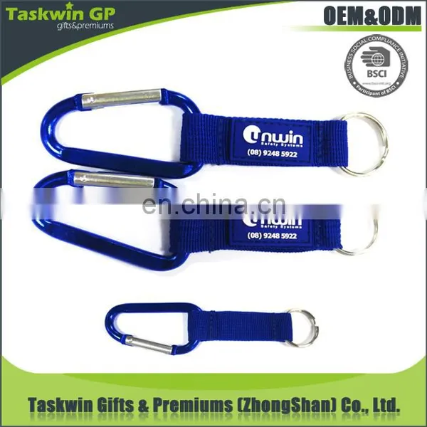 2018 Most Fashion Promotional Logo Customized Orange Material Carabiner Short Lanyard photo-6