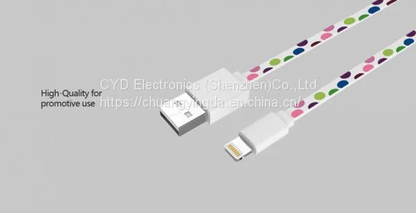 1M Color Printed Design MFi Sync Lightning Cable photo-2