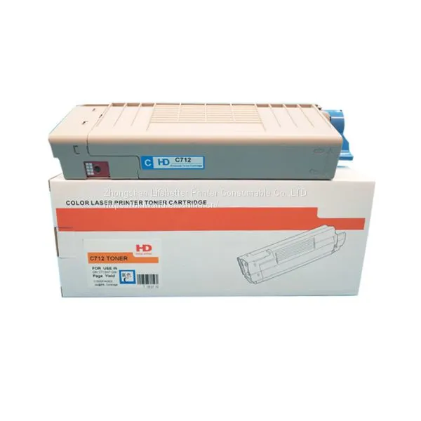 Compatible Toner Cartridge for Use in OKI C712 C712N C712DN C712DNW