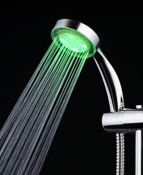 Bathroom Faucets ABS LED Lights Automatic Shower Head photo-2