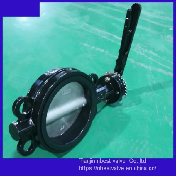 Steel Lever Wafer CI Body Butterfly Valve Coating Proof Corrosion Paint photo-4
