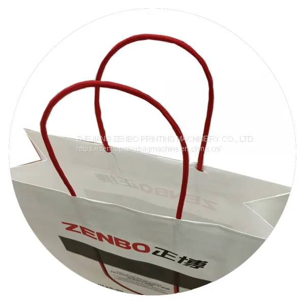 ZB1260S Fully Automatic Sheet Fed Shopping Gift Garment Paper Bag Sack Making Machine With Twisted Handle photo-2