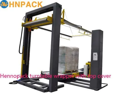 2019-hot-sale-fully-auto-conveyorized-turntable Pallet Stretch Wrapper photo-2