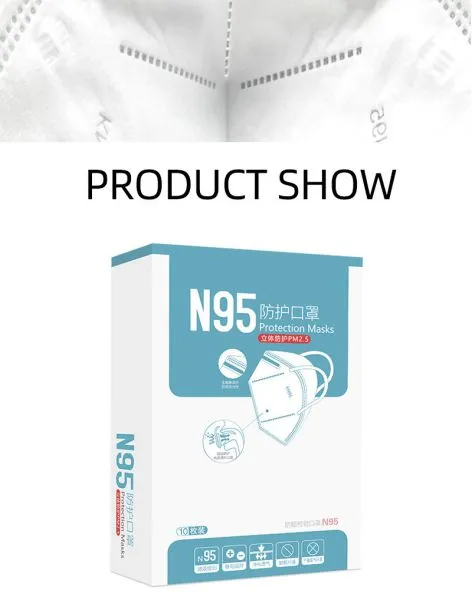 Cheap High Quality Earloop Face Mask Avoid Bacteria FDA CE KN95 4 Layer Respirator Protective Disposable Mask photo-5