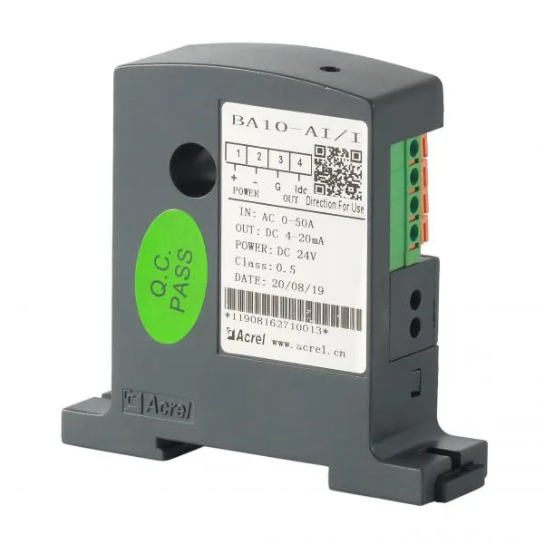 Acrel BA Series Din Rail AC Residual Current Transducer 0-1A Input photo-2