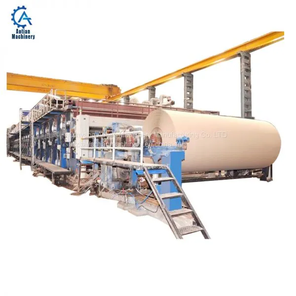 Corrugated cardboard coating paper machine corrugated machine from waste paper