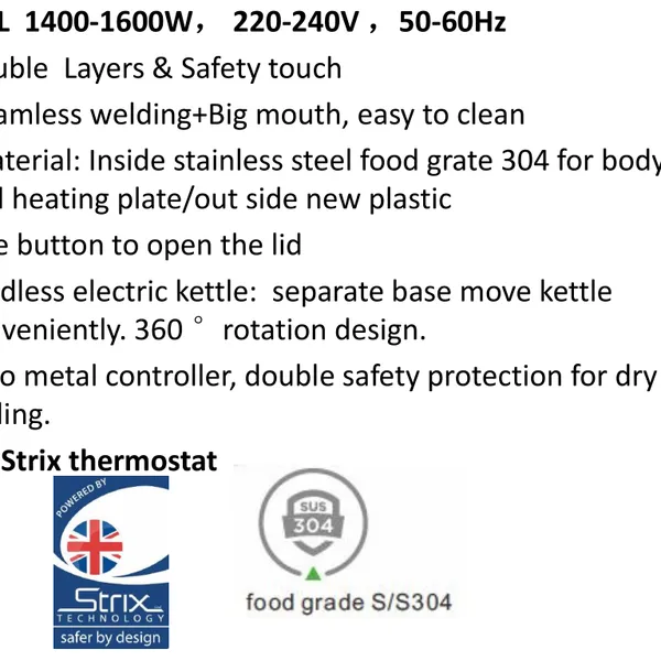 2022 Newest Double Layer Electric Kettle 1.5L/hotel Electric Kettle/electric Kettle Factory/electric Jug（SKYPE:lifuli123 Whatsapp:008613510231336） photo-3
