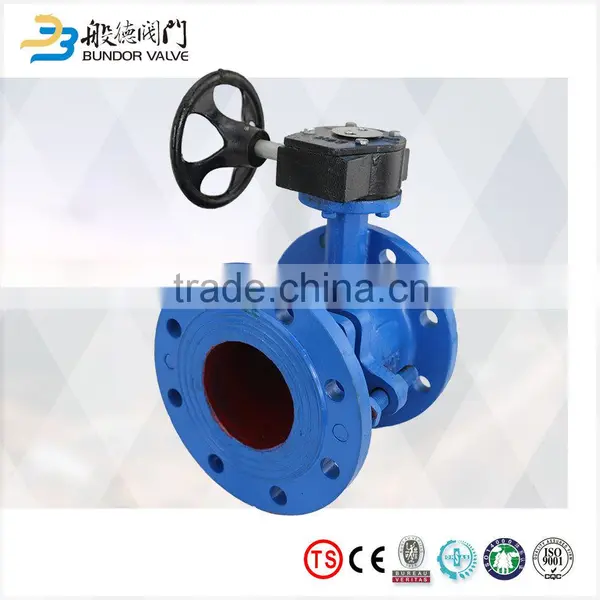 China Supplier Worm Gear Operated Flange Butterfly Valve Dimensions photo-6