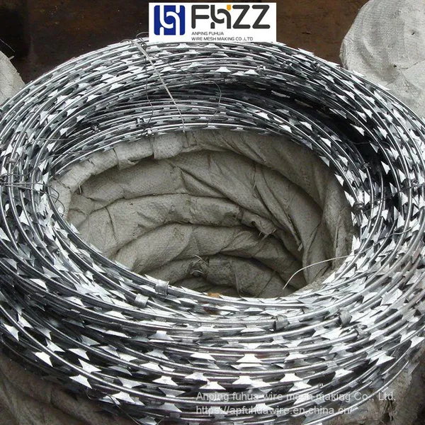 Hot Dipped Galvanized Razor Barbed Wire Fence for Borderline Epidemic Prevention and Isolation photo-4