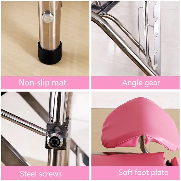 High Quality Hospital Multifunction Stainless Steel Chair Obstetric S.S.Gynecology Examination Bed photo-5