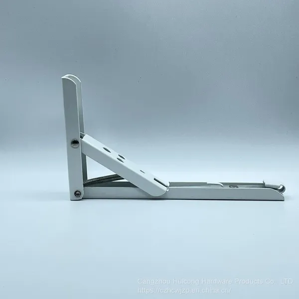 Heavy Duty Folding Table Metal Bracket Triangle Adjustable Mounting Folding Stainless Steel Shelf Bracket photo-2