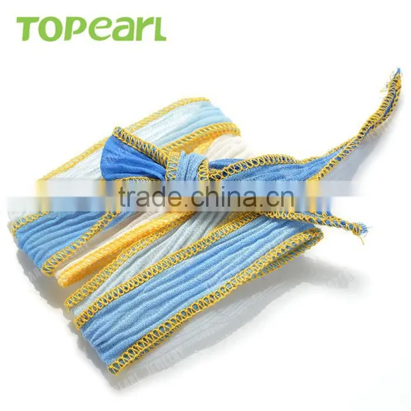 Topearl Jewelry Stylish Bracelets Freshwater Pearl and Silk Ribbon Bracelets Handmade for Women CLL153 photo-2