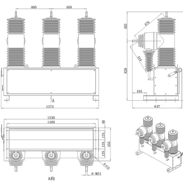 NKZW32-/35kv/38kV/40.5KV Intelligent Permanent Magnet Split Circuit Breaker OEM/ODM (three-phase One Permanent Magnet Operating Mechanism) photo-2