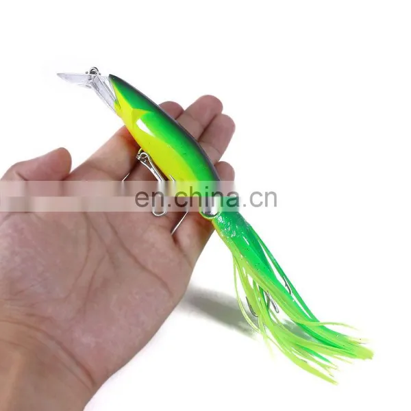 Squid Skirt Soft Lure for for Marlin Tuna Bait Saltwater Trolling Skirt Trailer Octopus Soft Squid Fishing Lures