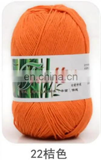 50G Wholesale Baby Bamboo Cotton Yarn Crochet Super Soft Hand Knitting Yarn photo-4