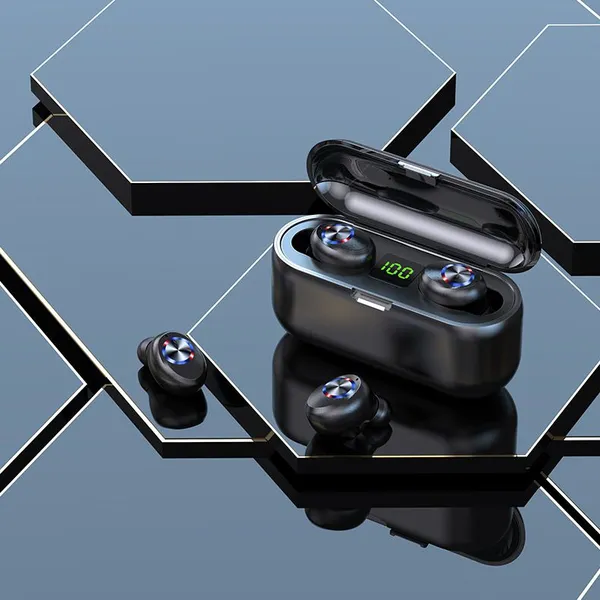 2021 Waterproof Earphones TWS Wireless Headphones F9 Sports Headsets Stereo Earbuds for Mobile Phone photo-4