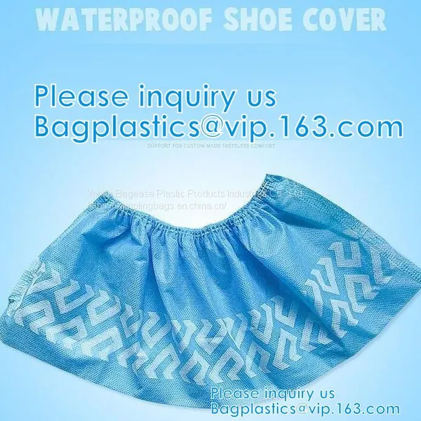 PE Material Blue Shoe Cover Cheaper Disposable Plastic Shoe Cover,Low Price Plastic Shoe Cover Medical,bagease Bagplasti photo-4