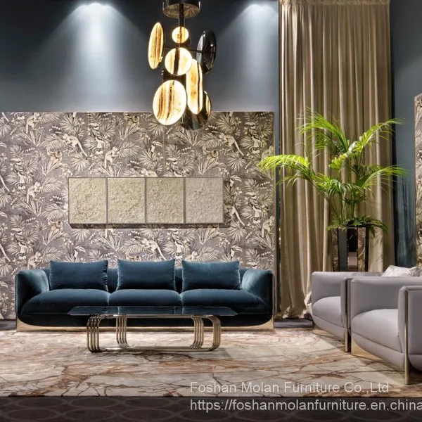 High Quality Modern Sofa Living Room Luxury Sofa Set Metal Furniture Sofa Sets
