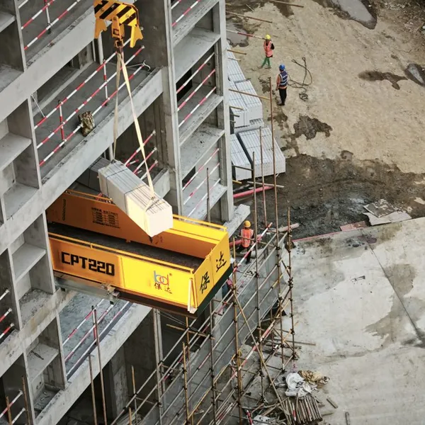 Tower Crane Used Materials Retractable Loading Platform Deck photo-3