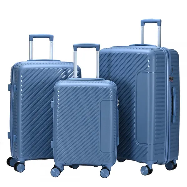 Luxury pp Trolley Luggage New Arrival OEM ODM Travel Bags for Female Male Ultra Capacity Suitcase