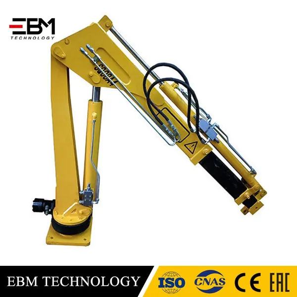 Mini Electric Hydraulic Marine Davit Crane With Telescopic Boom