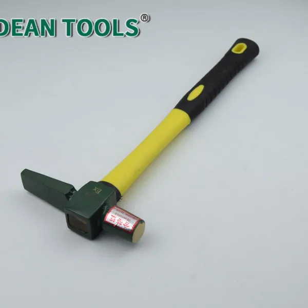 Aluminum Bronze Beryllium Copper Non-Sparking Flat Testing Hammer 280mm 750g Non-Magnetic photo-2