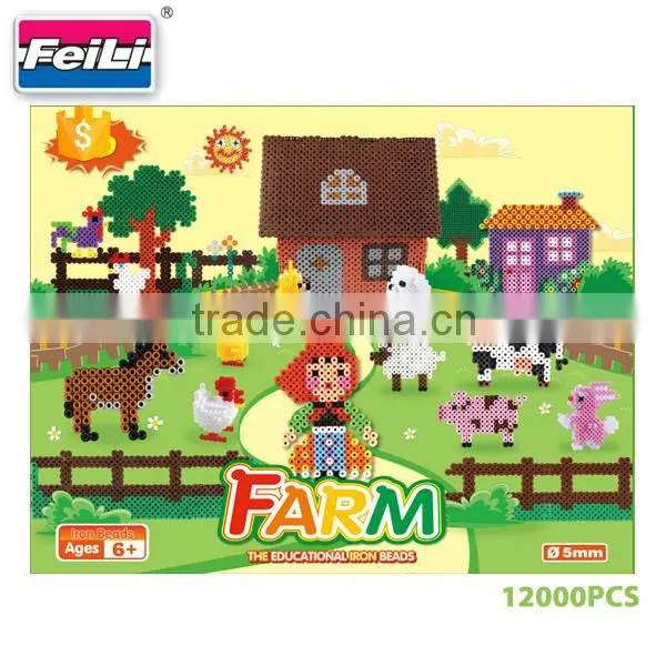 Factory Wholesale Creative Toys 12000pcs Perler Beads Diy Iron Beads for Kids photo-2