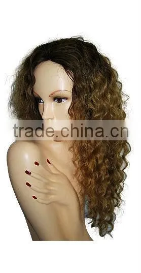 Black Big Wavy Synthetic Hair Wig Full Lace Wig Lace Front Wig Hair Product Wigs photo-2